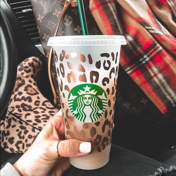 Starbucks Other - CUP SALE🎈Cheetah/leopard Print Starbucks Cold Cup